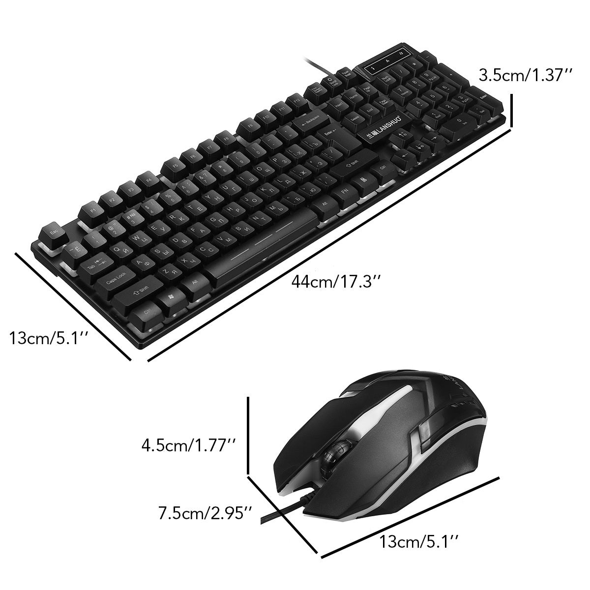 Keyboard and mouse set